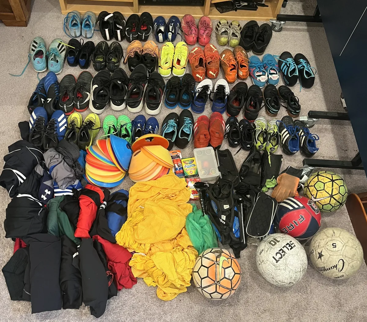 About 200 pieces of gently used soccer gear were collected during the drive in Sept. including  cleats, soccer balls, and pinnies, among other things. The drive’s success has inspired Han to run similar activities in the future. 